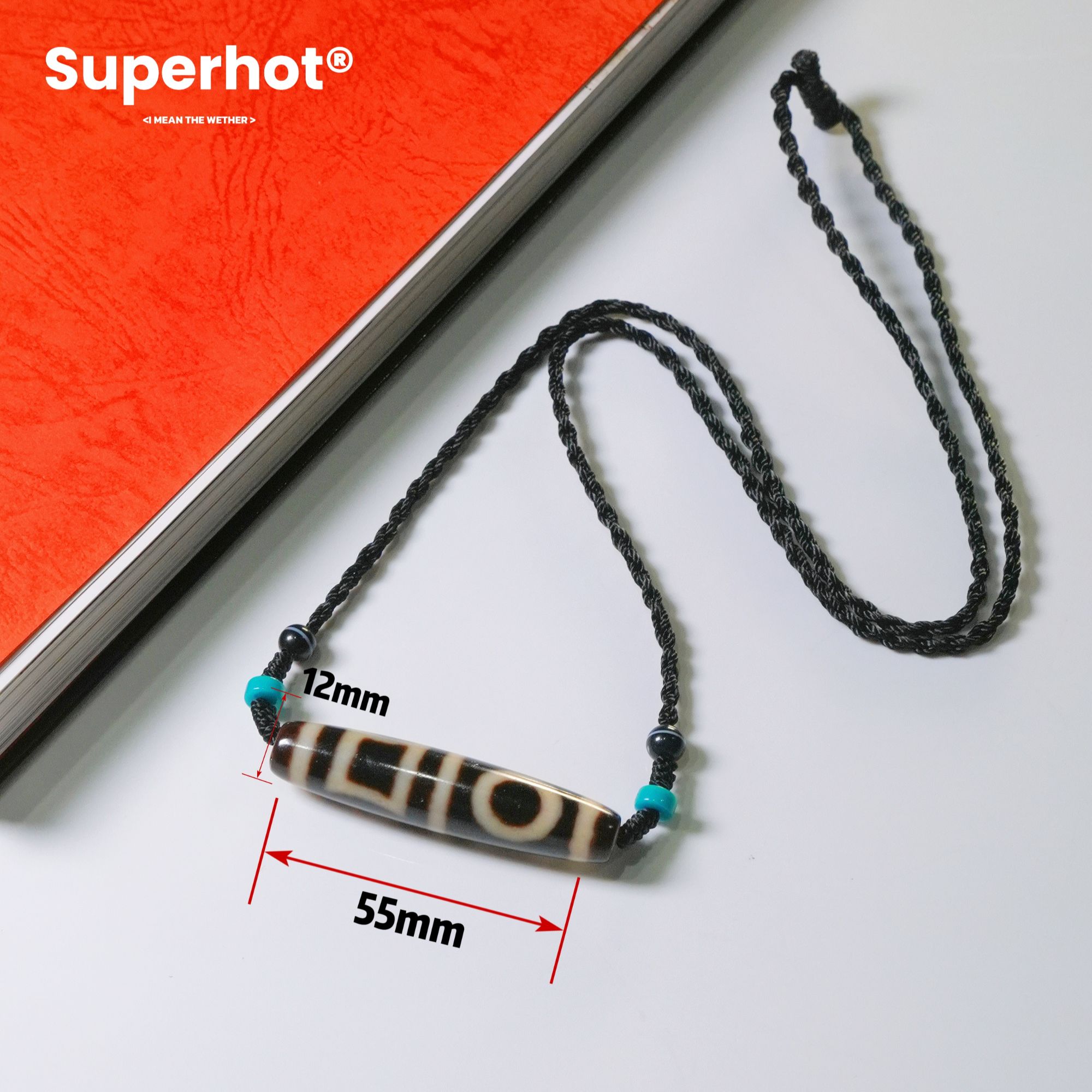 岚宫措|双天地天珠项链（多样性发货）L020