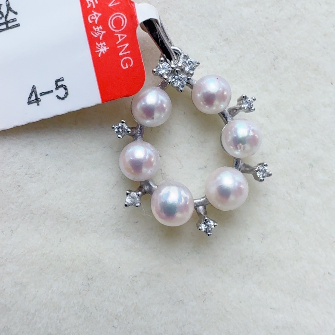 银S925镶嵌海水珍珠颈饰@@yd332