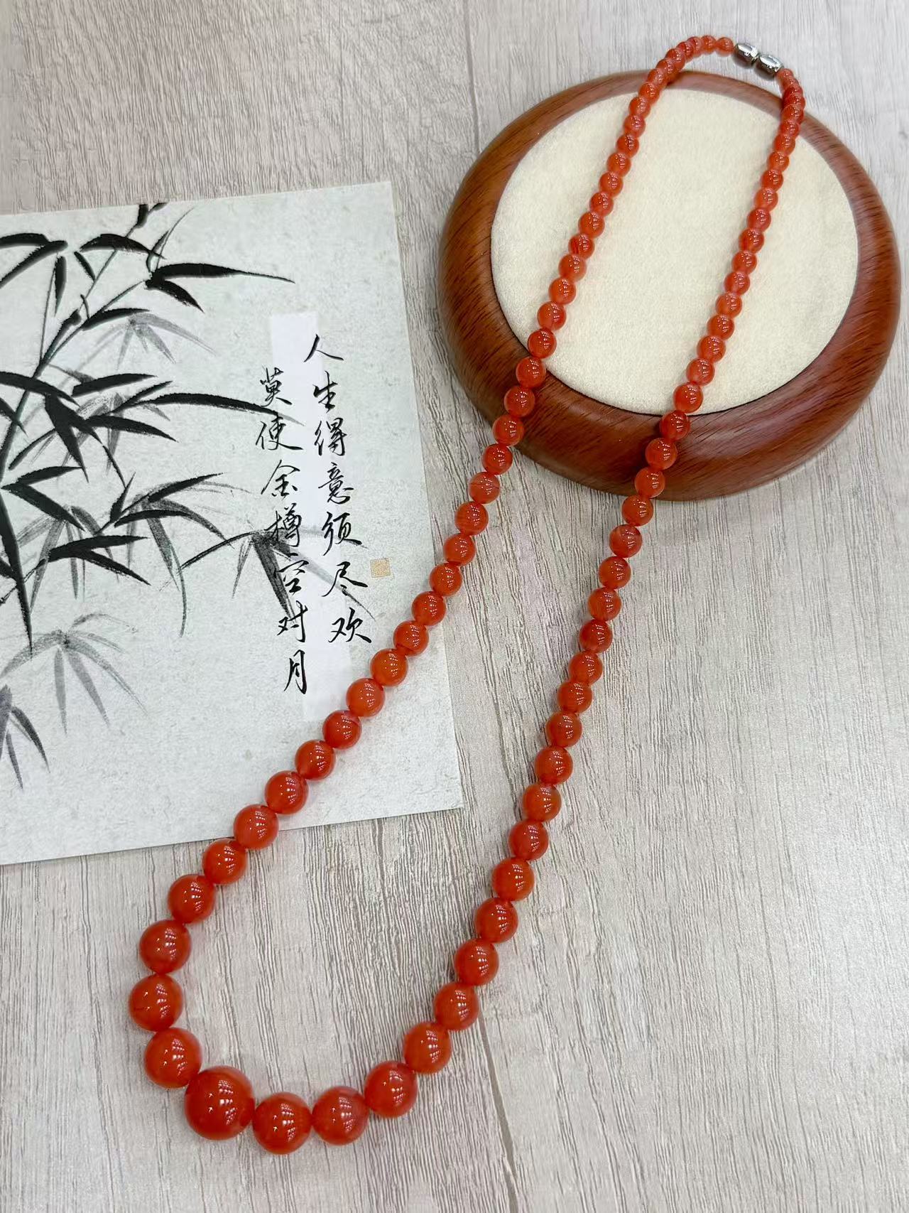 【真石·尊贵】满色肉底天然南红塔链   ZSM888DJB054