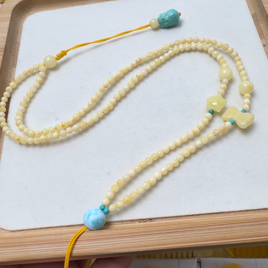 蜜蜡吊坠(赠链)未镶嵌3.6mm