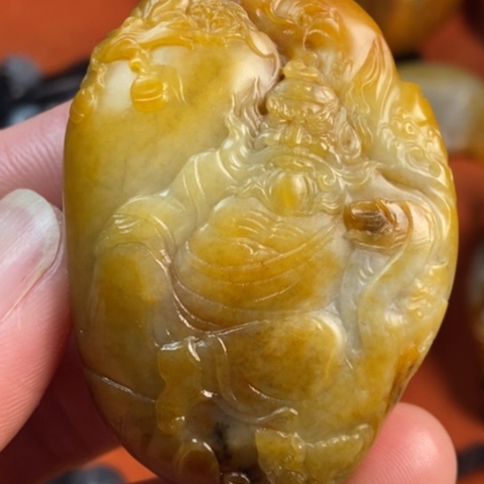 和田玉（子料）未镶嵌颈饰钟馗醉胜天半子