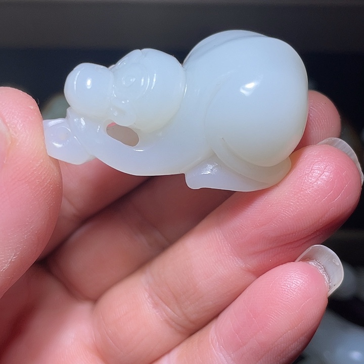 青***案和田玉未镶嵌车挂