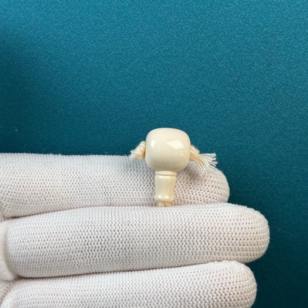 D62-14天然猛犸牙 藏式三通12.2x20mm支持复检假一罚十