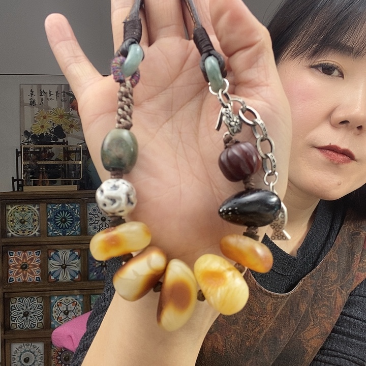 蜜蜡项链未镶嵌项链