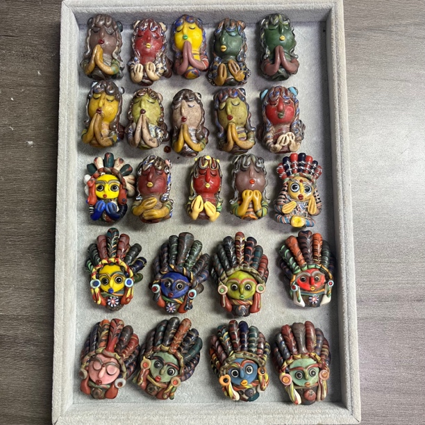 合金琉璃吊坠 腓尼基娃娃琉璃吊坠一个款式2