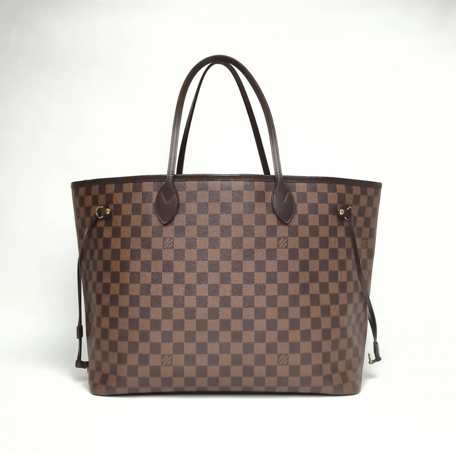 95新 LouisVuitton/路易威登 小花Jerry活动Nf大号 棕色棋盘格包