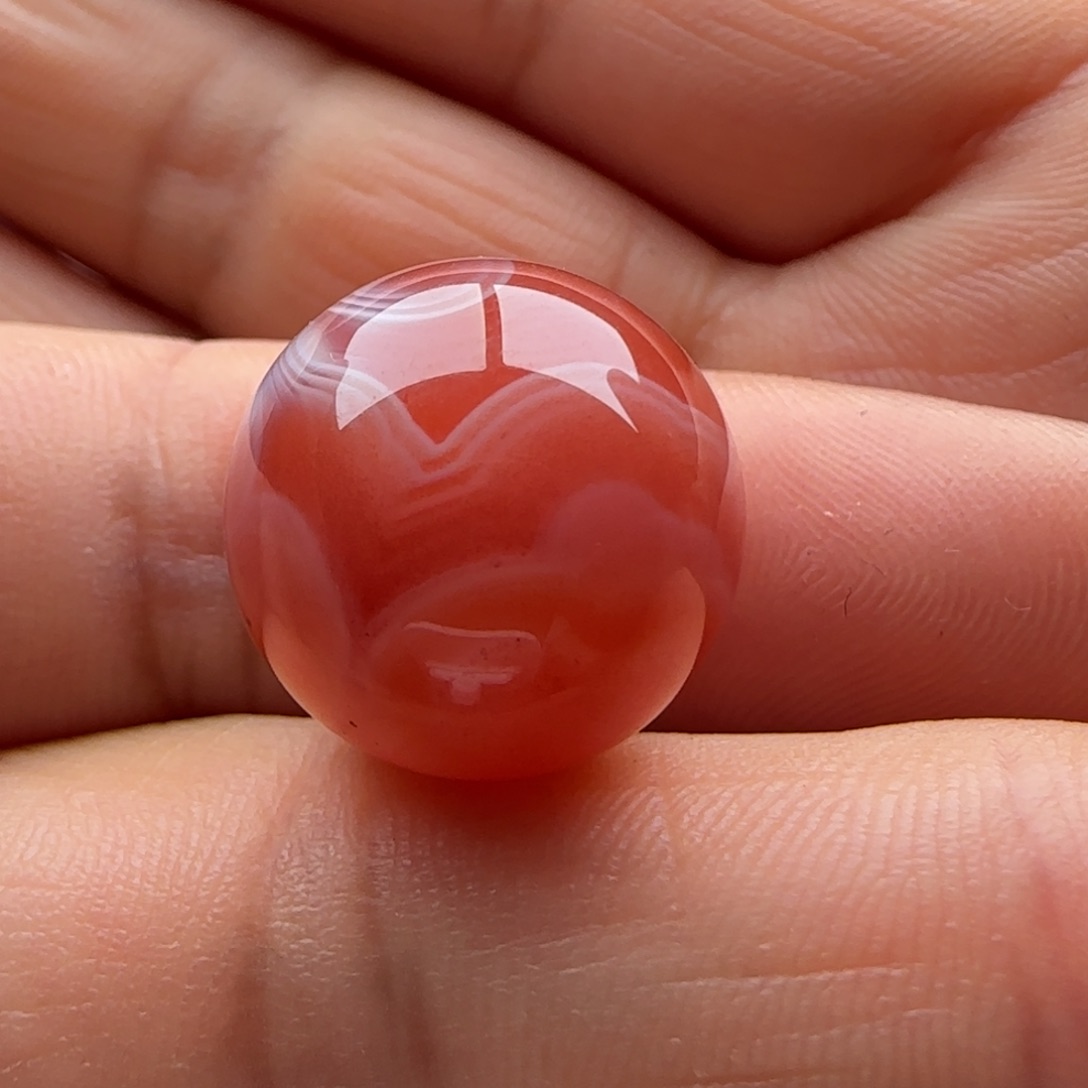 南红玛瑙未镶嵌圆珠17.5