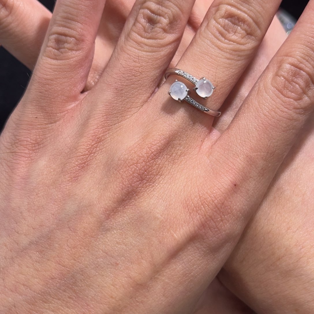 翡翠戒指银S925镶嵌bnnkok