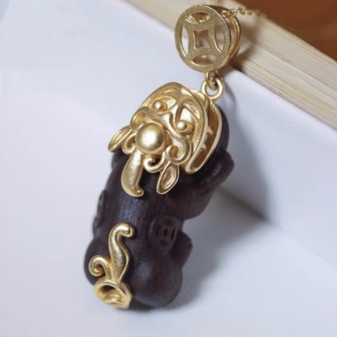 貔貅吊坠配925银链子正品