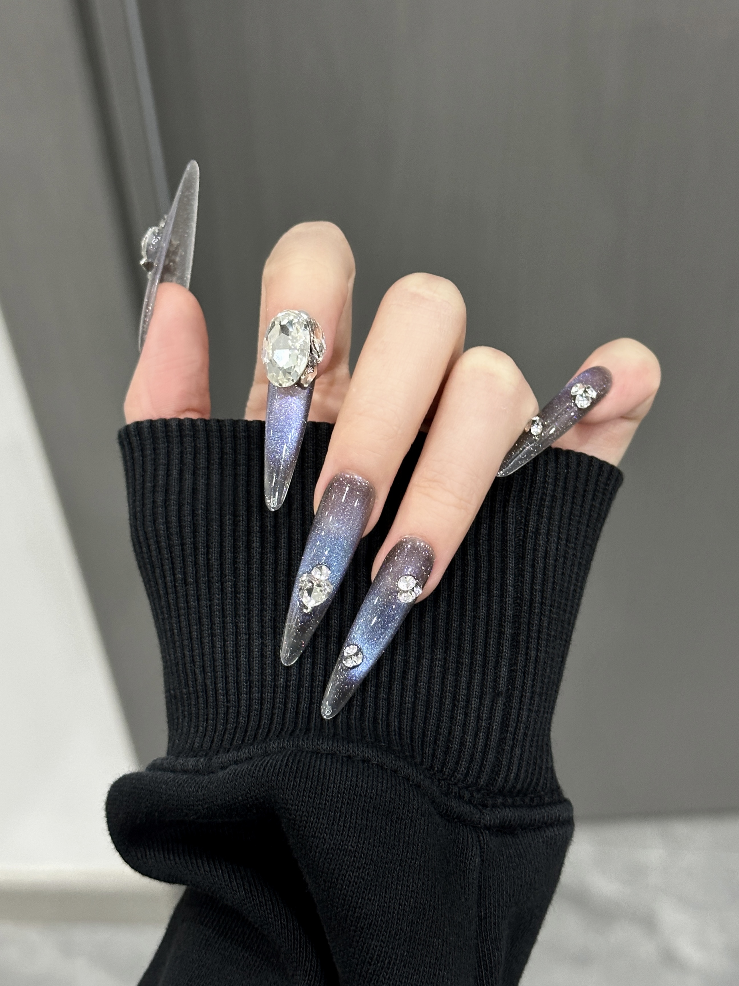 DAI SHU【仲夏夜之梦】原创设计师新年显白重工轻奢气质爆闪穿戴甲