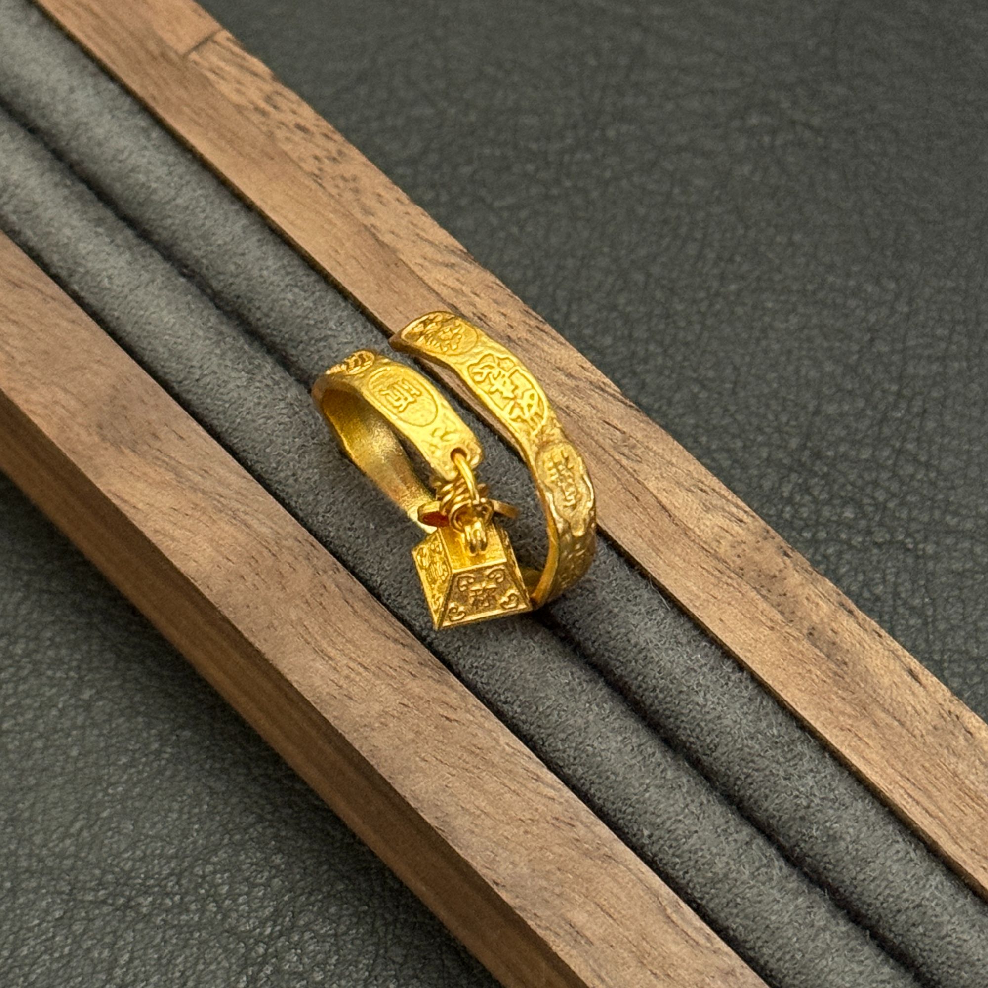 925银戒指 【吉殊珠宝】称心如意·平安喜乐戒指S925银开口戒