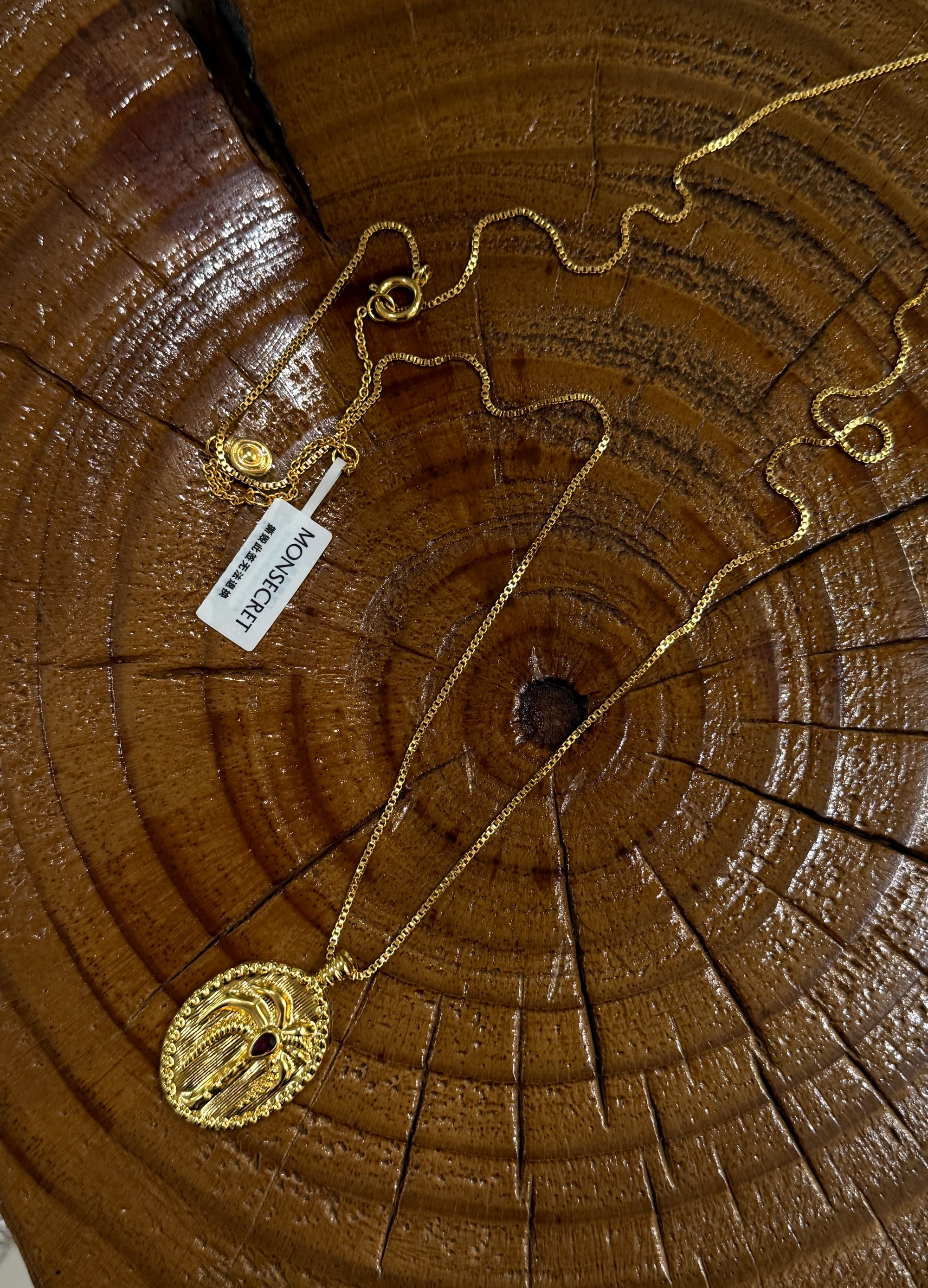 铜合金项链 MONSECRET 棕榈珍宝长项链 NY250103