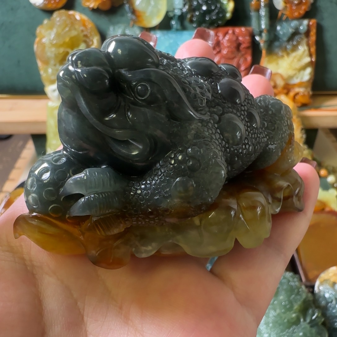 蛇纹石玉合金颈饰