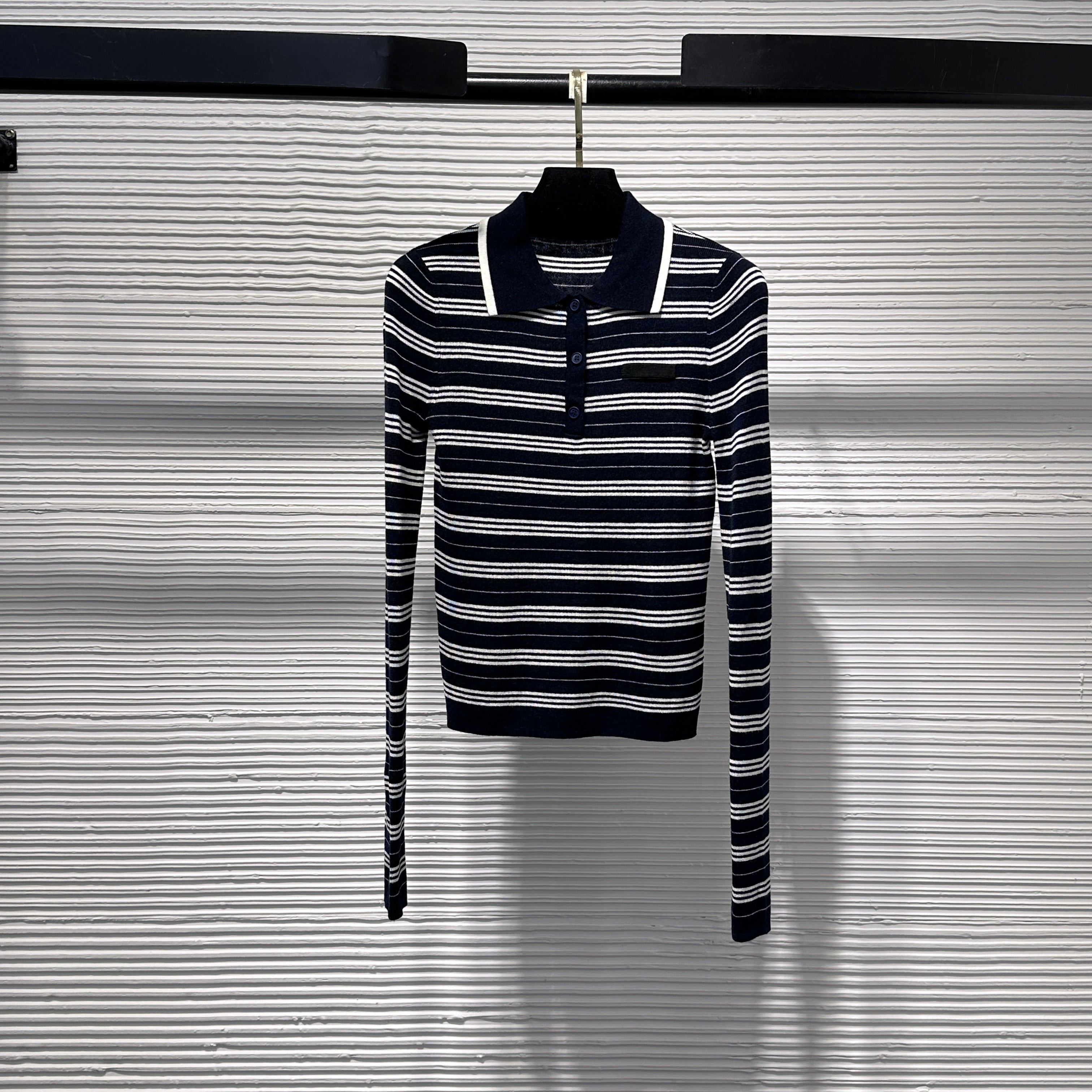 【Da Yang】25常规款长袖纯色条纹毛针织衫打底衫上衣B122