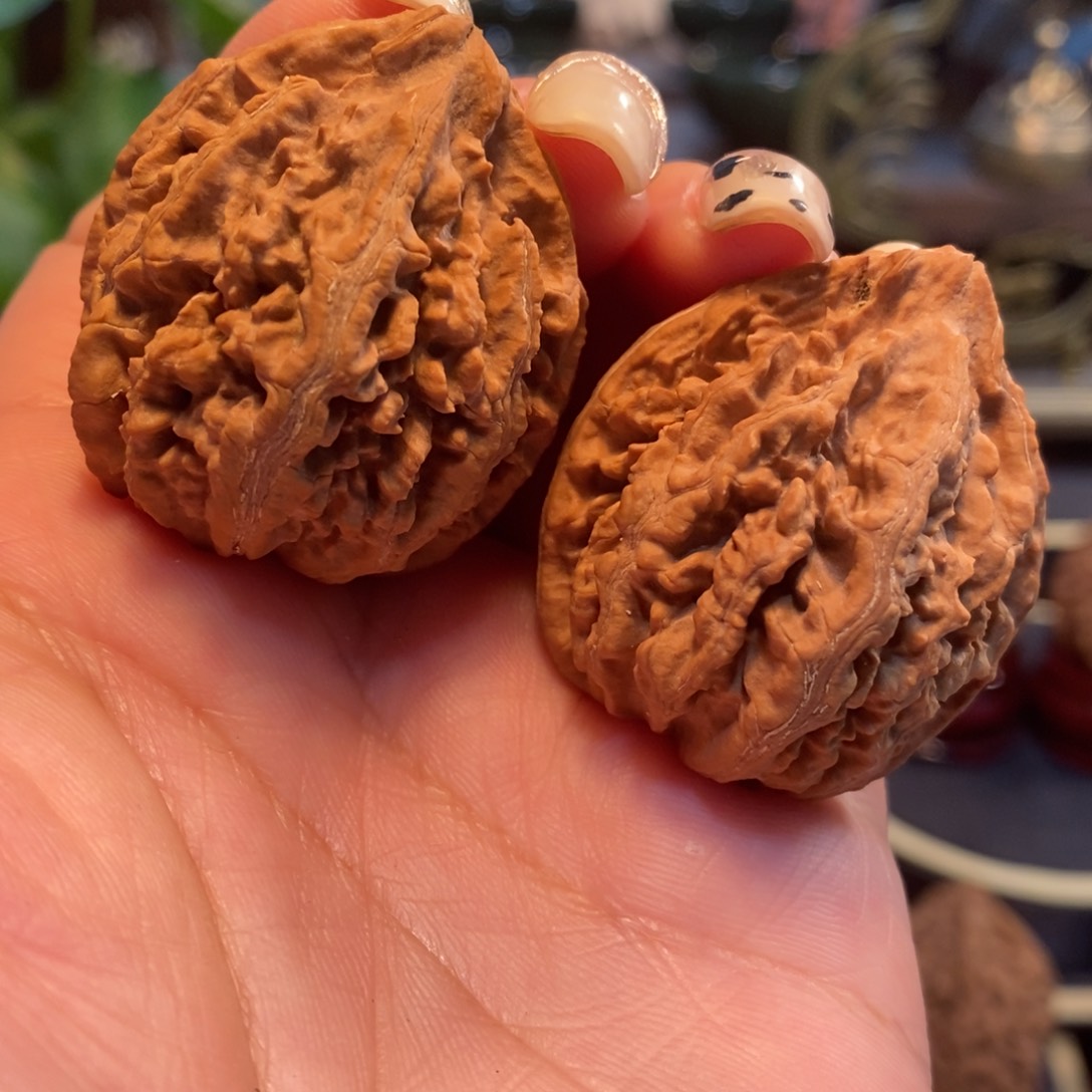 文玩核桃吊坠凹底35