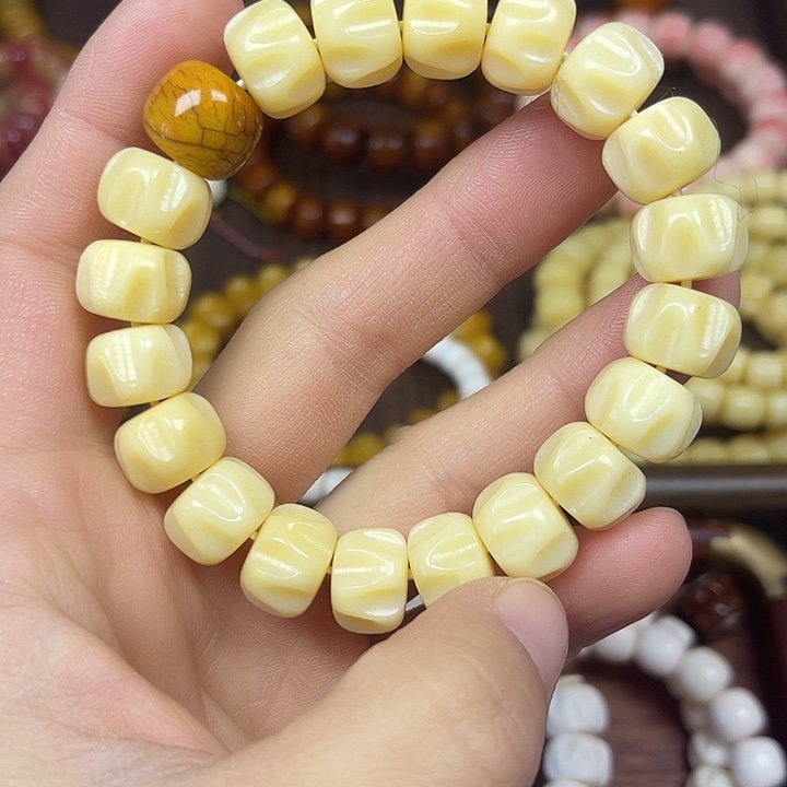 鹿骨手串/手链驼牙14百香籽