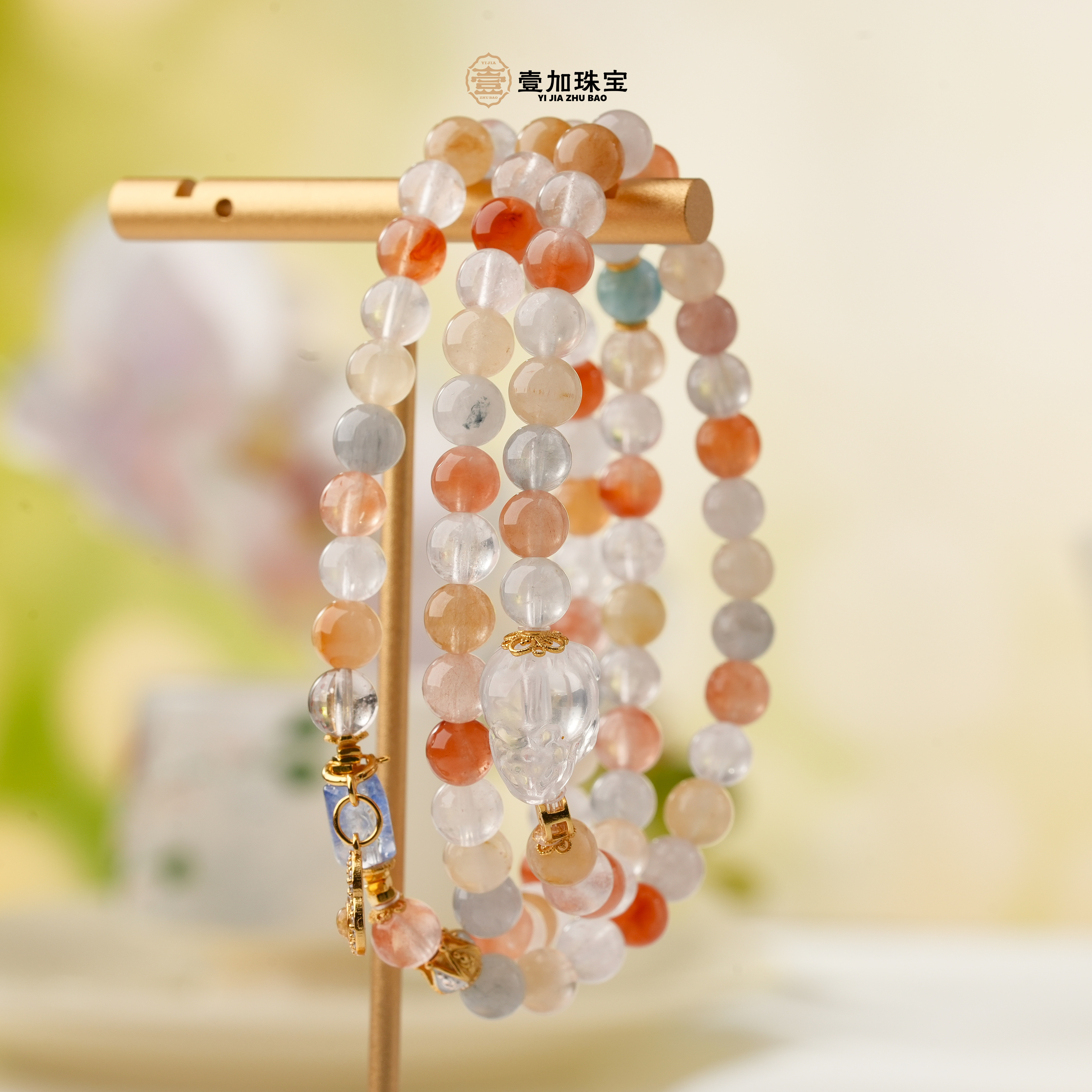 壹加师姐｜手工设计龙龟彩兔毛多圈手串多样性发一7414n