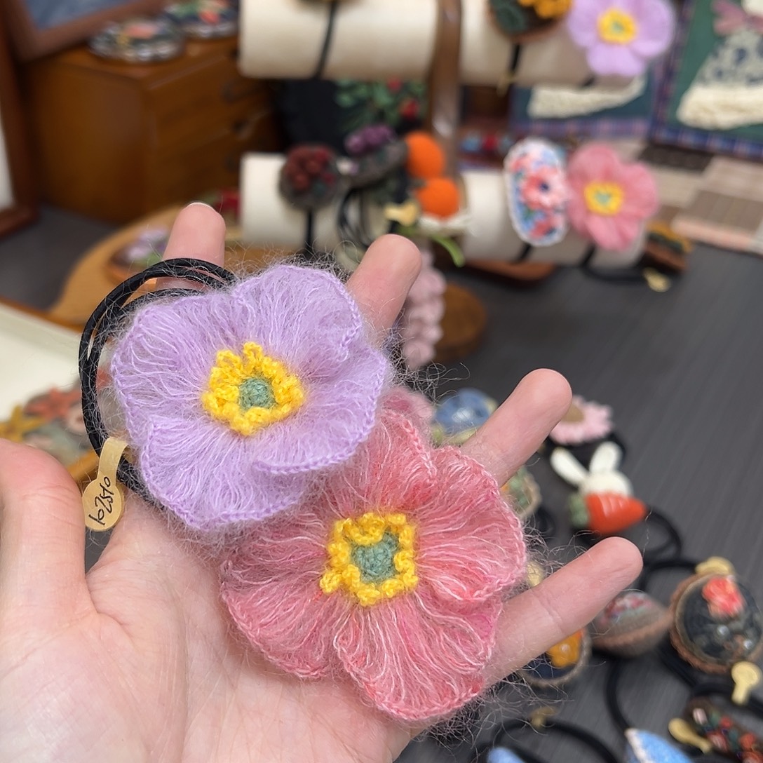 塑料钩织刺绣手工包包玩偶居家用品