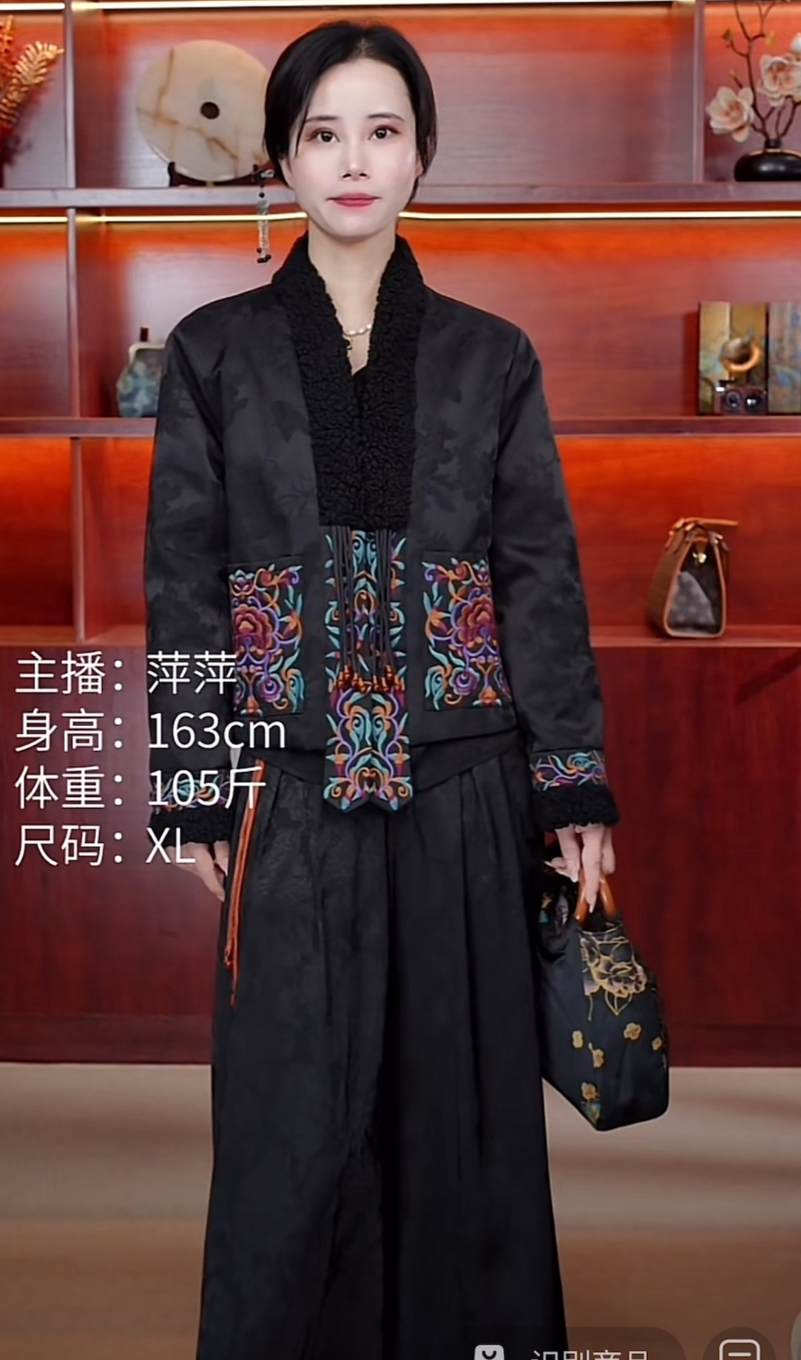 【高端定制】冬季重工刺绣流苏显瘦气质加厚棉衣2