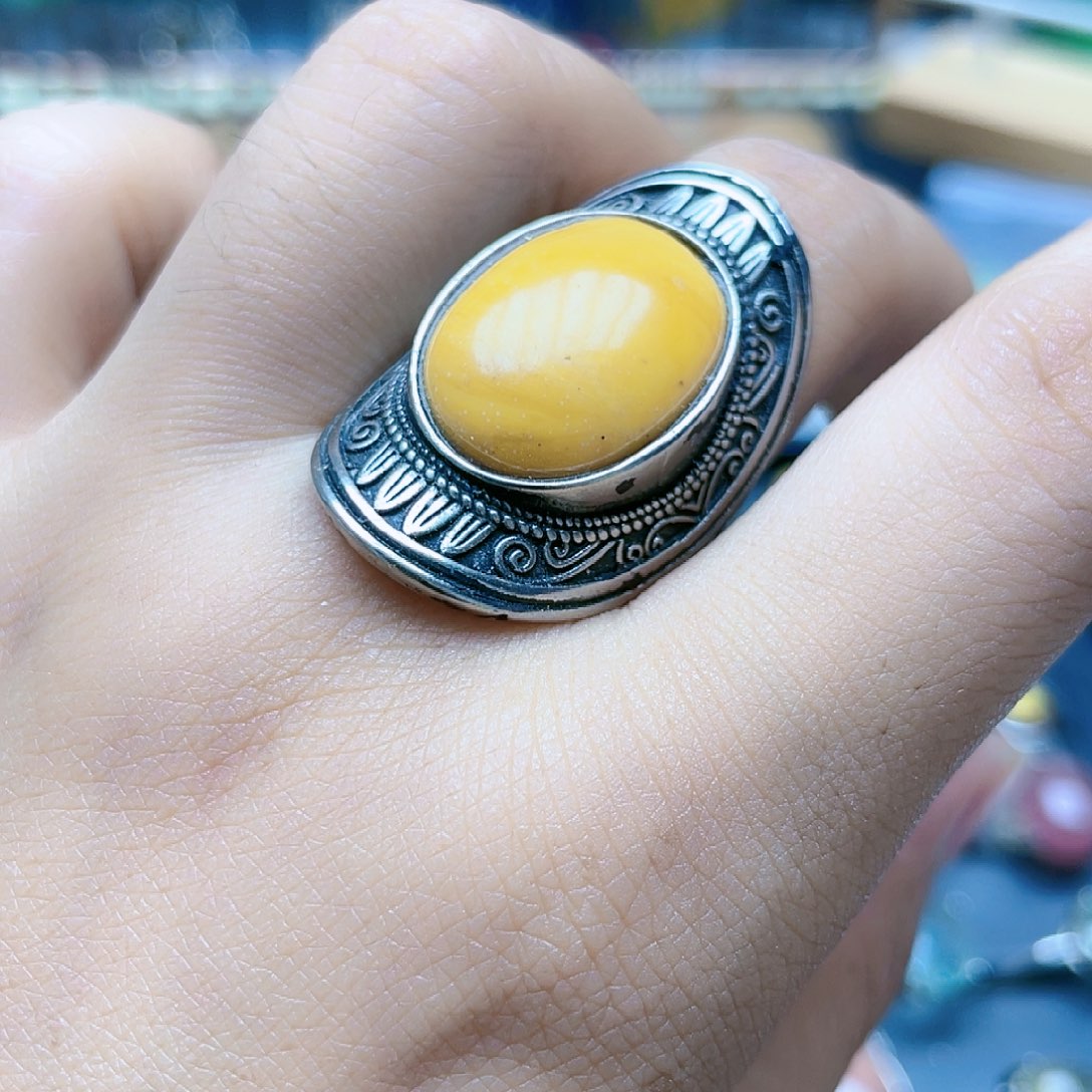 【闪购商品】未镶嵌琥珀戒指