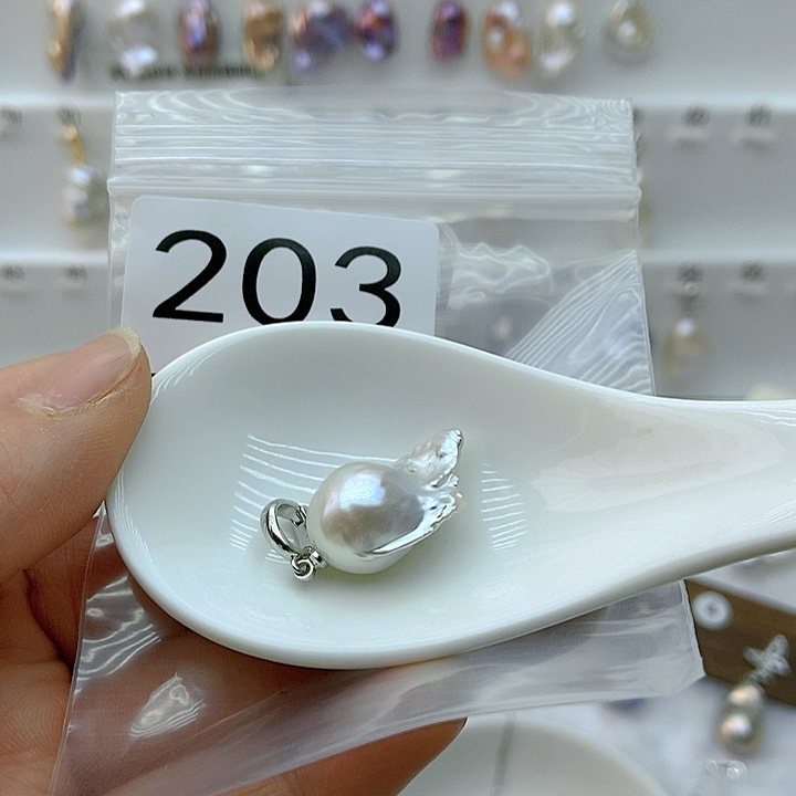 淡水珍珠颈饰银S925镶嵌