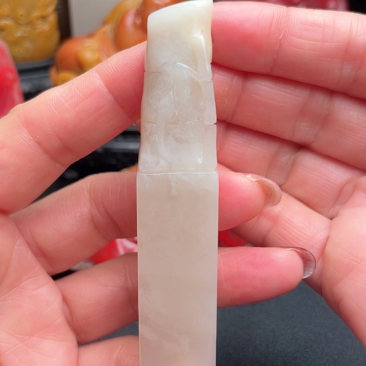 寿山石超****火寿山石印章闲章把件