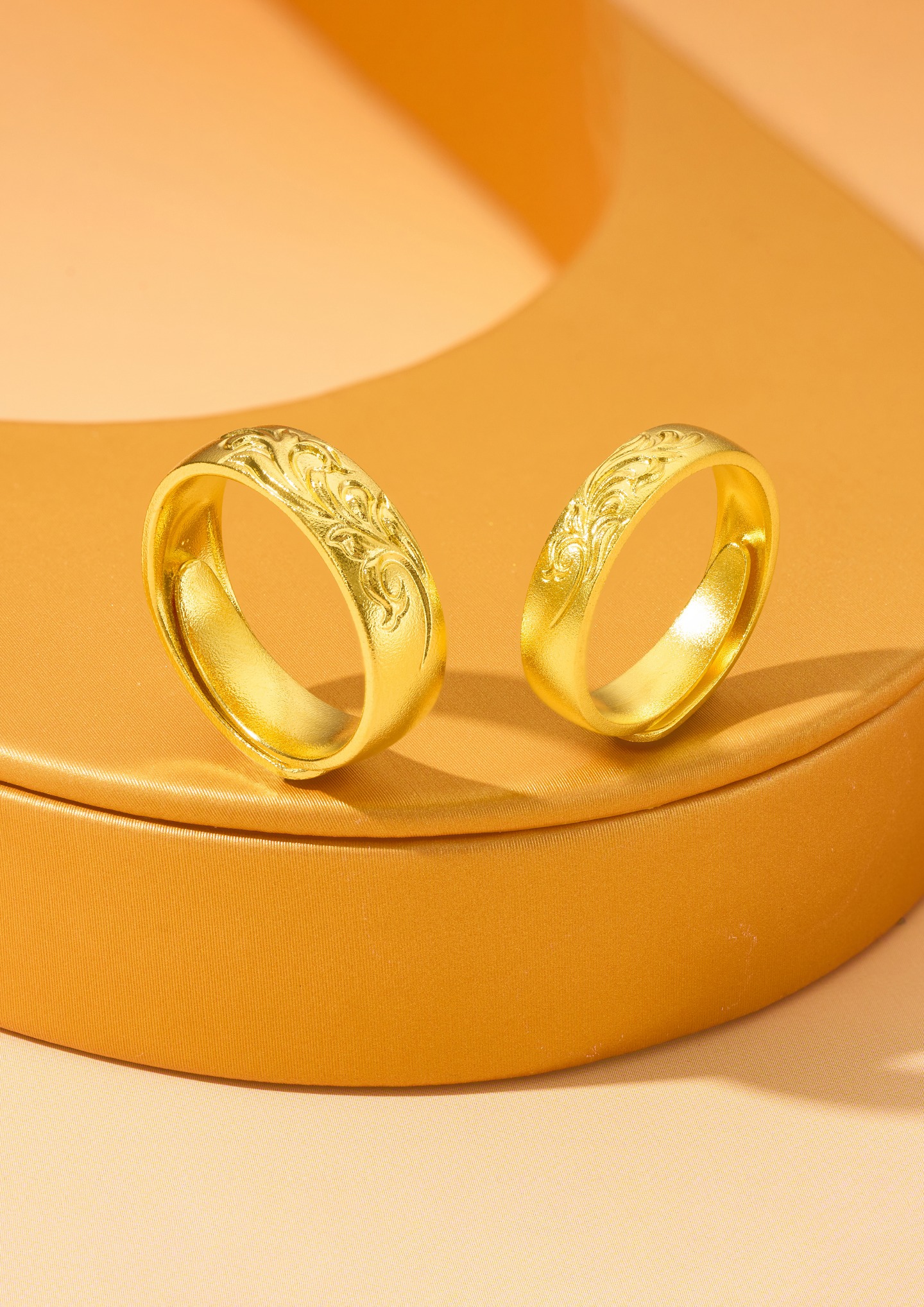 足银戒指 风尾花对戒时尚情侣古法可调节