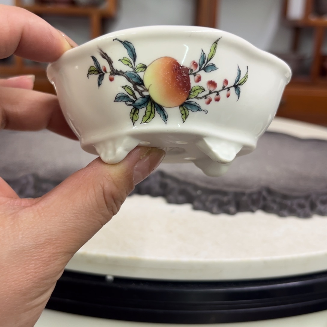 紫砂花盆瑕疵3-8.5-8。。