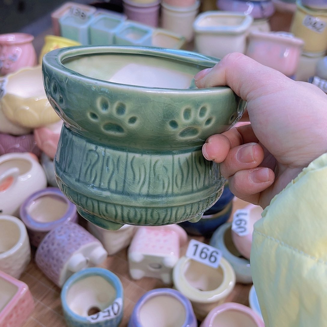 红陶陶瓷花盆当场满12包邮