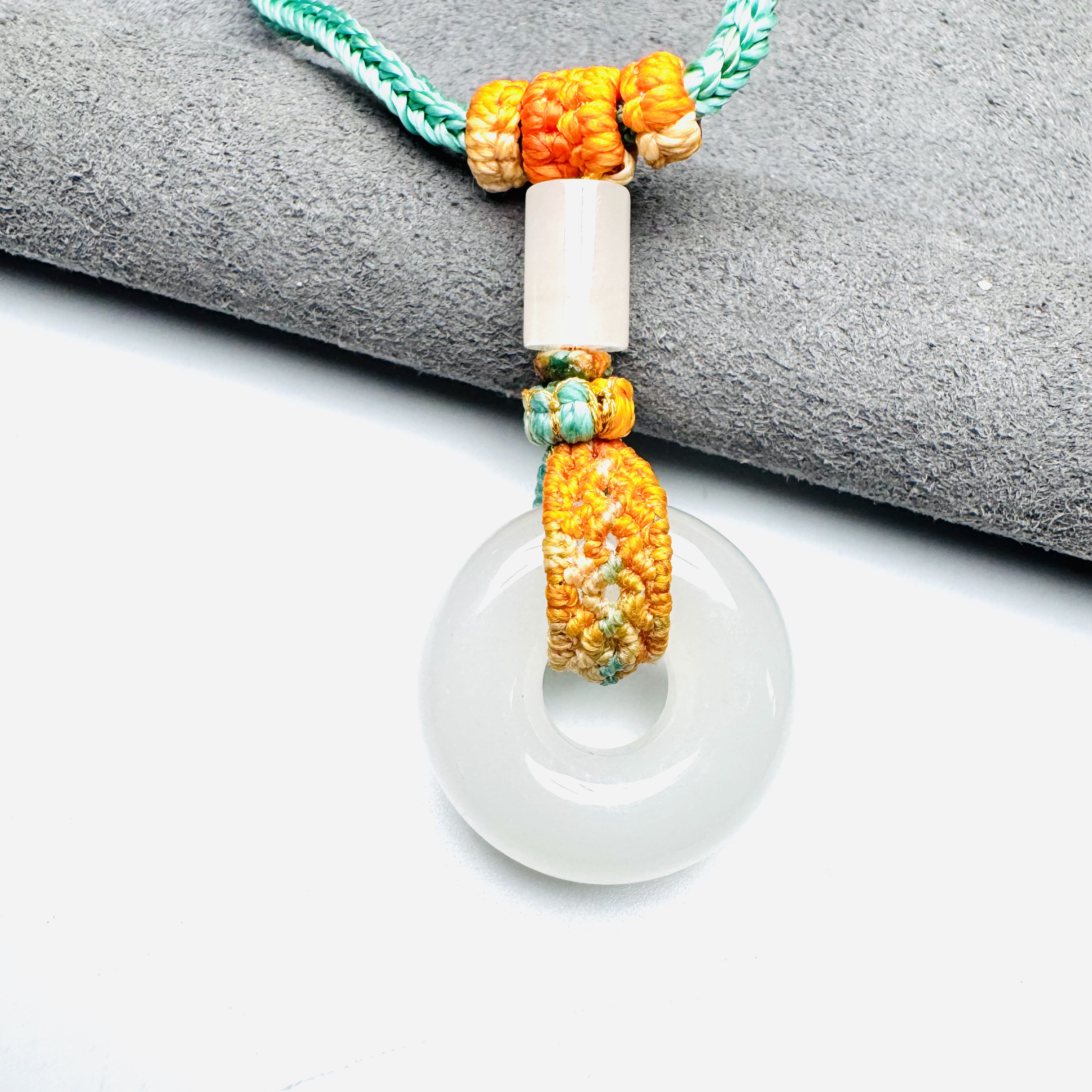 天然和田玉平安扣吊坠/2818