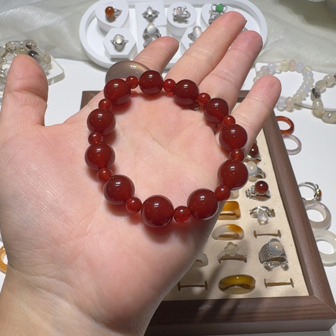 玛瑙/玉髓未镶嵌戒指福利不退换