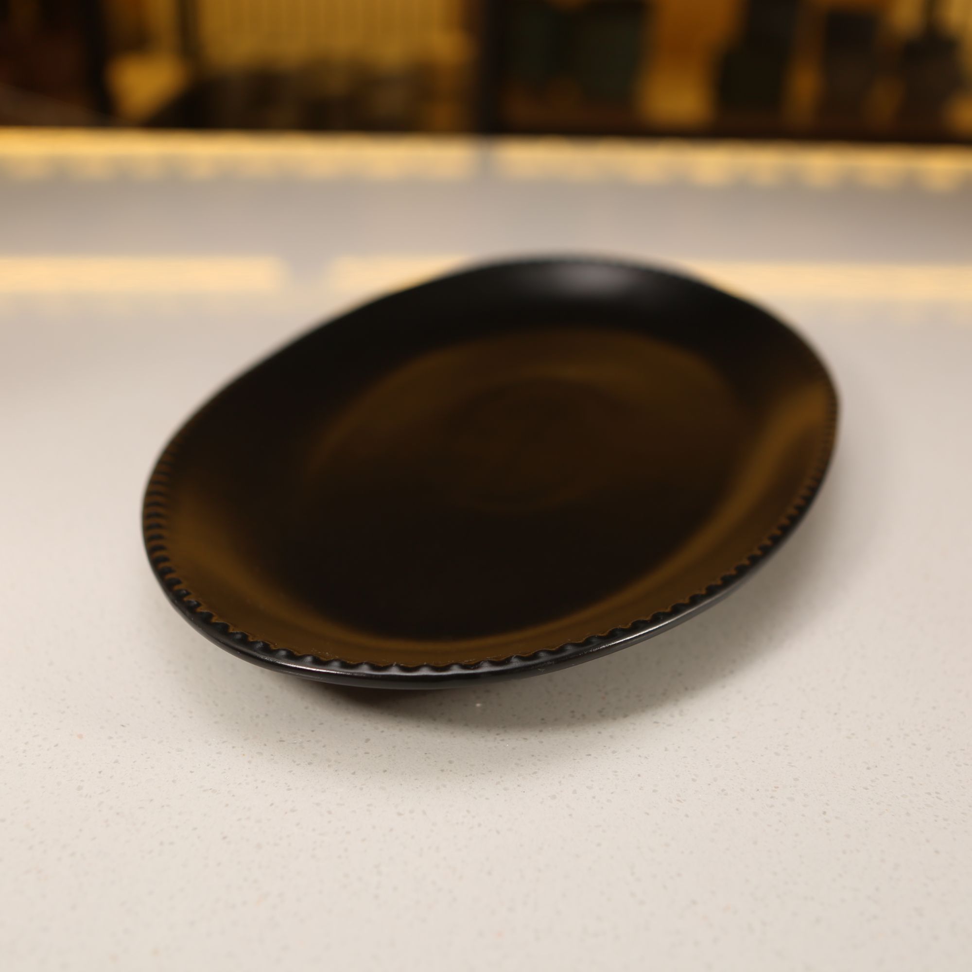 高温釉下彩陶瓷盘北欧复古餐具轻奢简约风