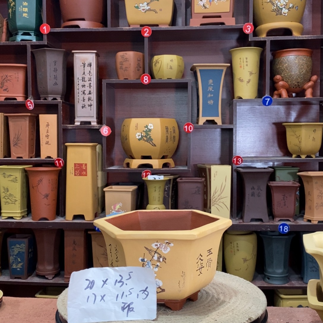 紫砂艺术紫砂花盆