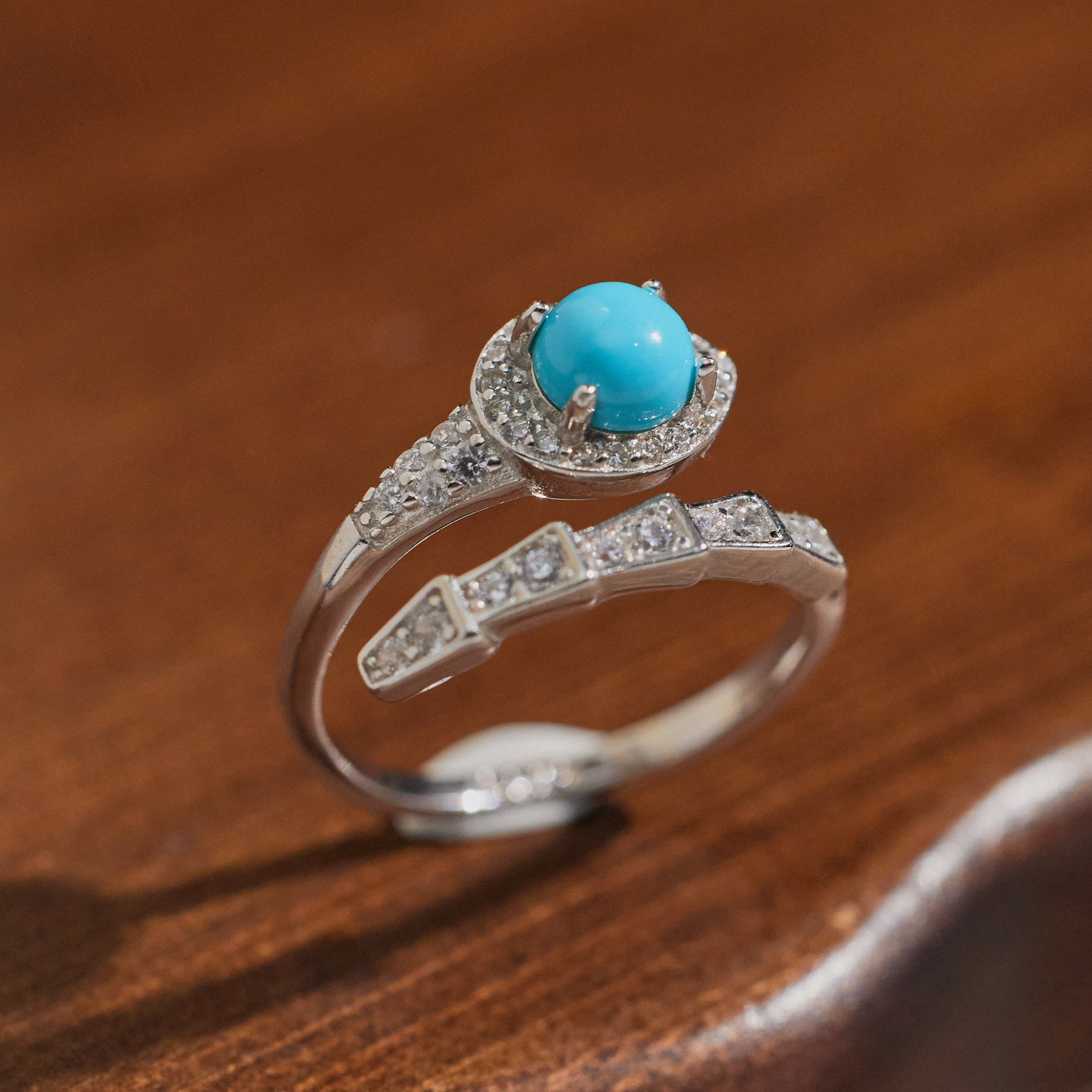 玉峰珠宝丨安娜【菊英】玛瑙*美松蛇戒*S925镶嵌*N5020多样性发其一