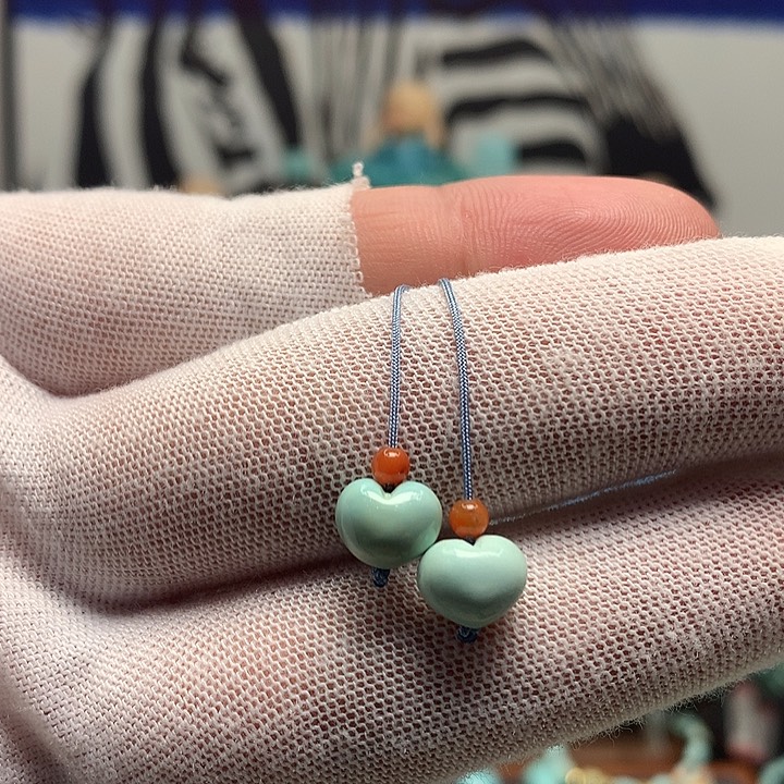 绿松石未镶嵌挂件