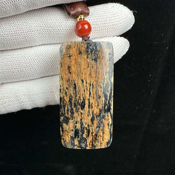 E1494天然猛犸牙蓝皮 肥皂无事牌24*50*10.7mm支持鉴定 假一罚四