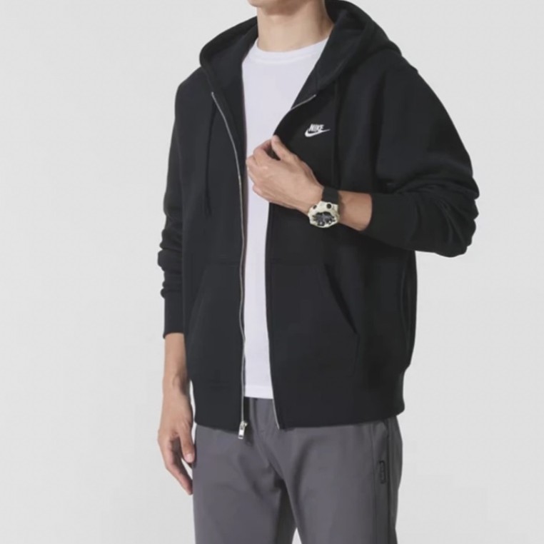 【滔搏联动】NIKE男子AS M NK CLUB BB FZ HOODIE外套FN3862-010