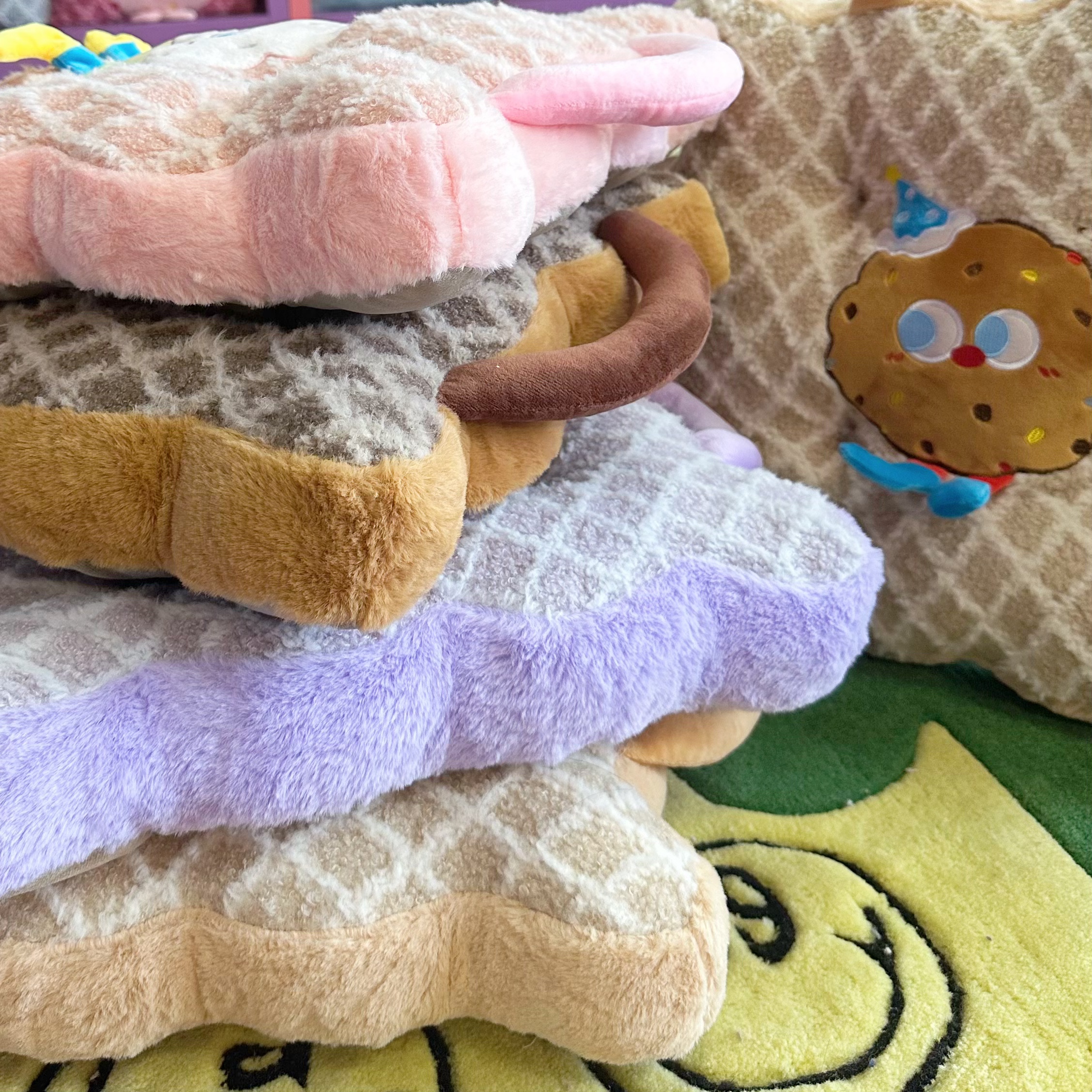 A【颜色不挑-坐垫】加厚蒲团椅子垫坐墩屁垫腰靠秋冬毛绒