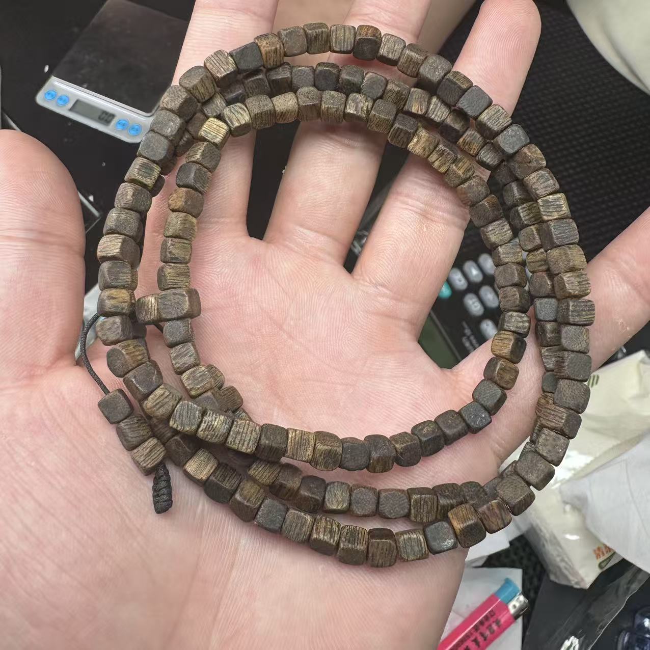 沉香【玉经纶】210369/Q46-沉香珠链-多样性发其一