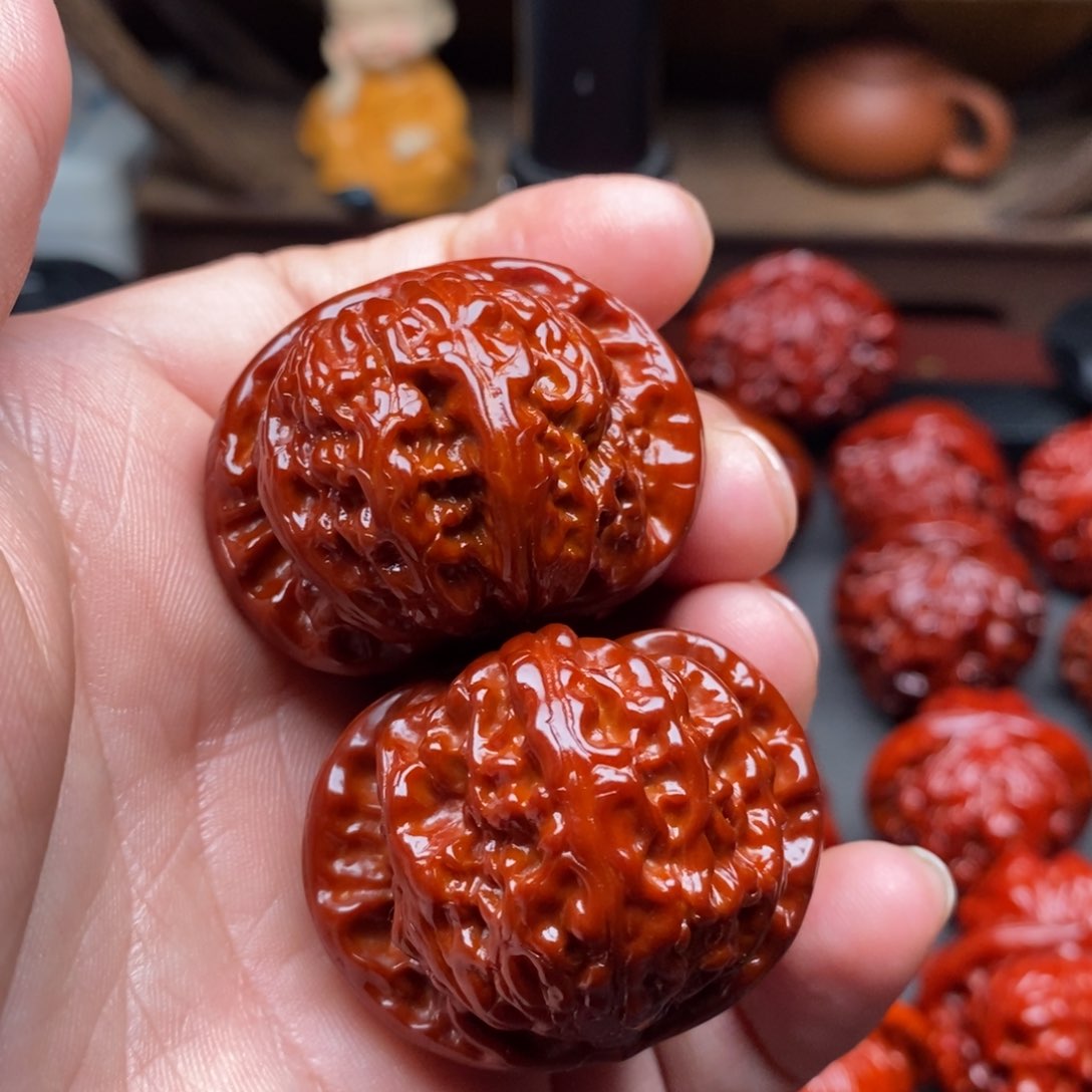 吊坠文玩核桃39白狮子