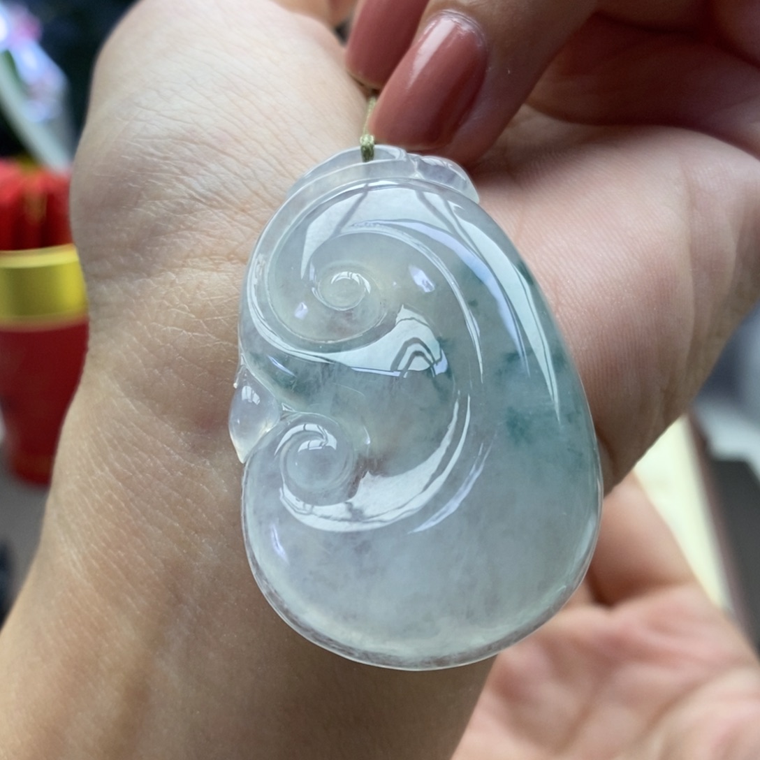 翡翠未镶嵌颈饰吊坠12