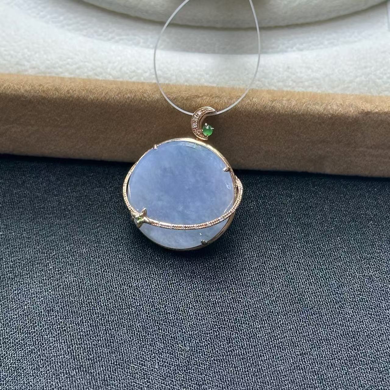 【睿泽鉴宝】18K翡翠颈饰  FZB0118-339