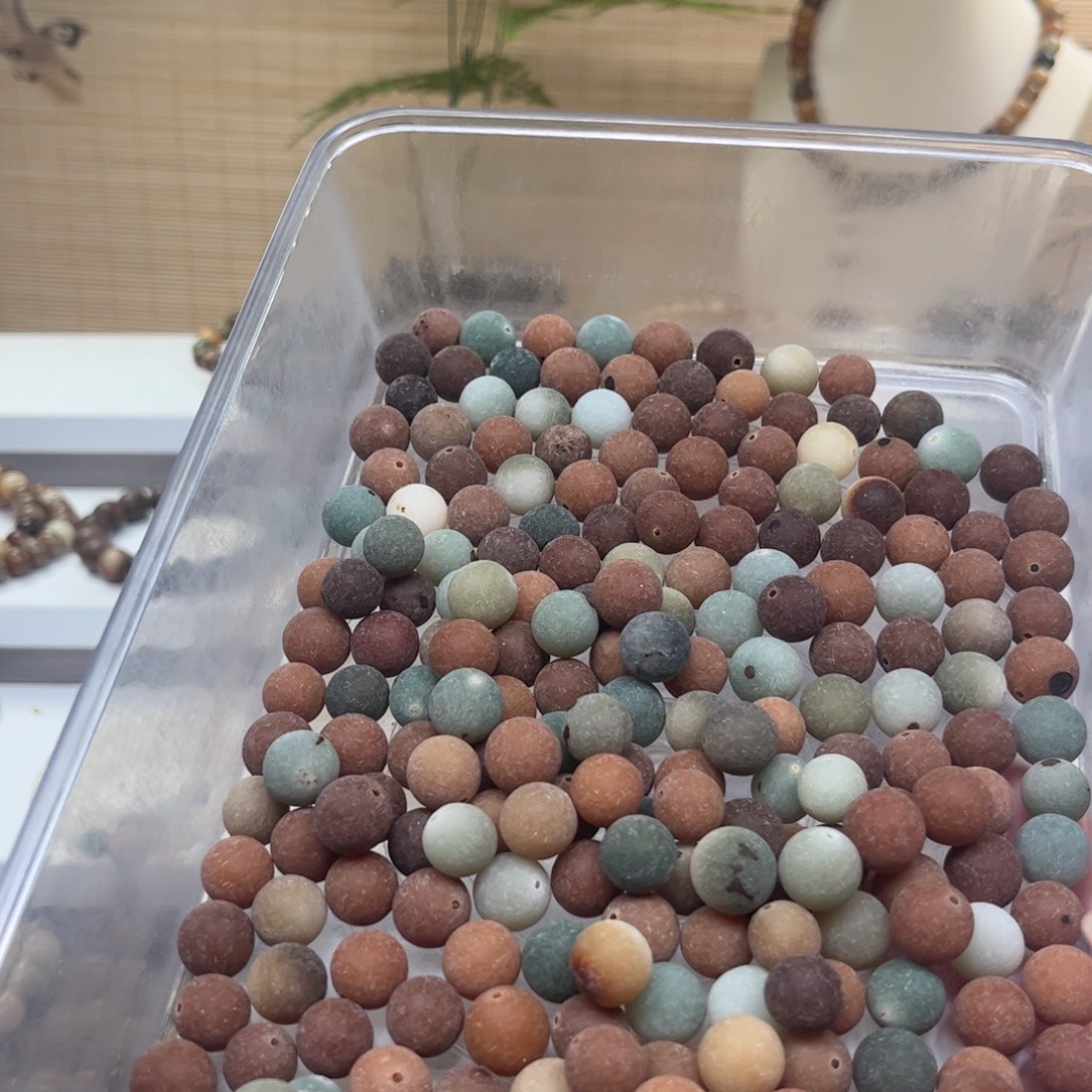 白玉菩提吊坠多宝原子40颗