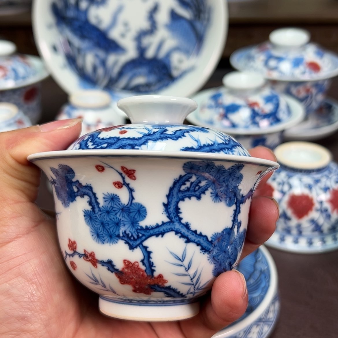 【闪购商品】逐*景德镇陶瓷艺术盖碗