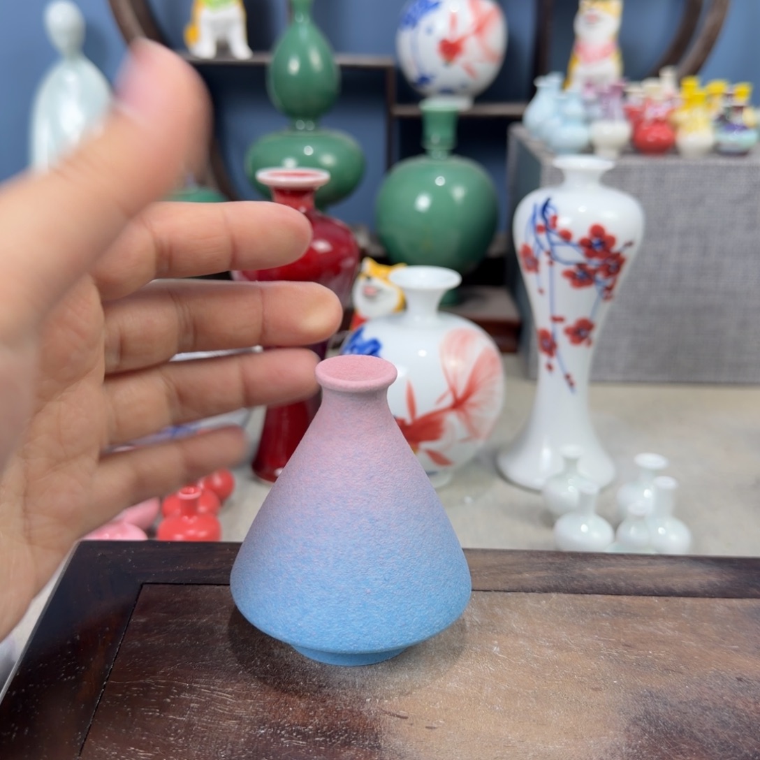 陶瓷手工小花器摆件