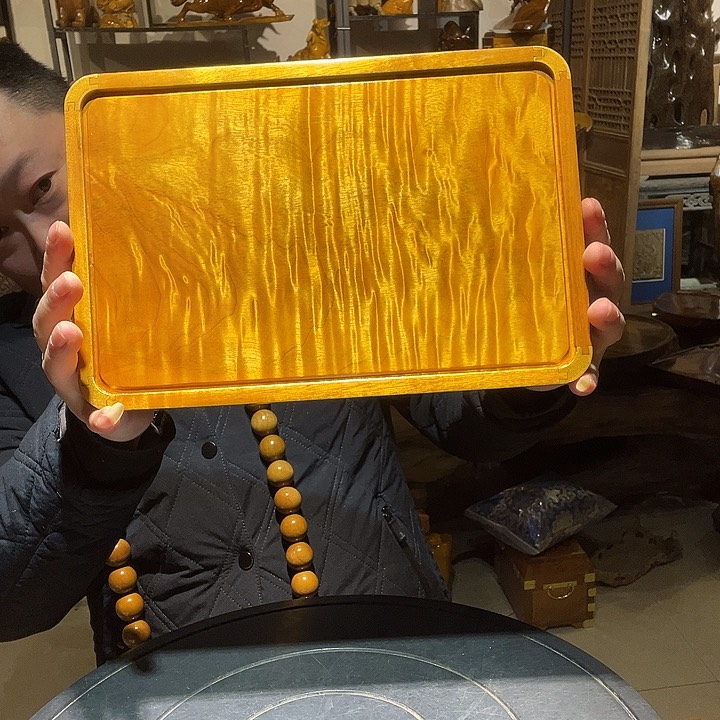 金丝楠零**冰小叶，金丝楠木文成盆手工制作香味好