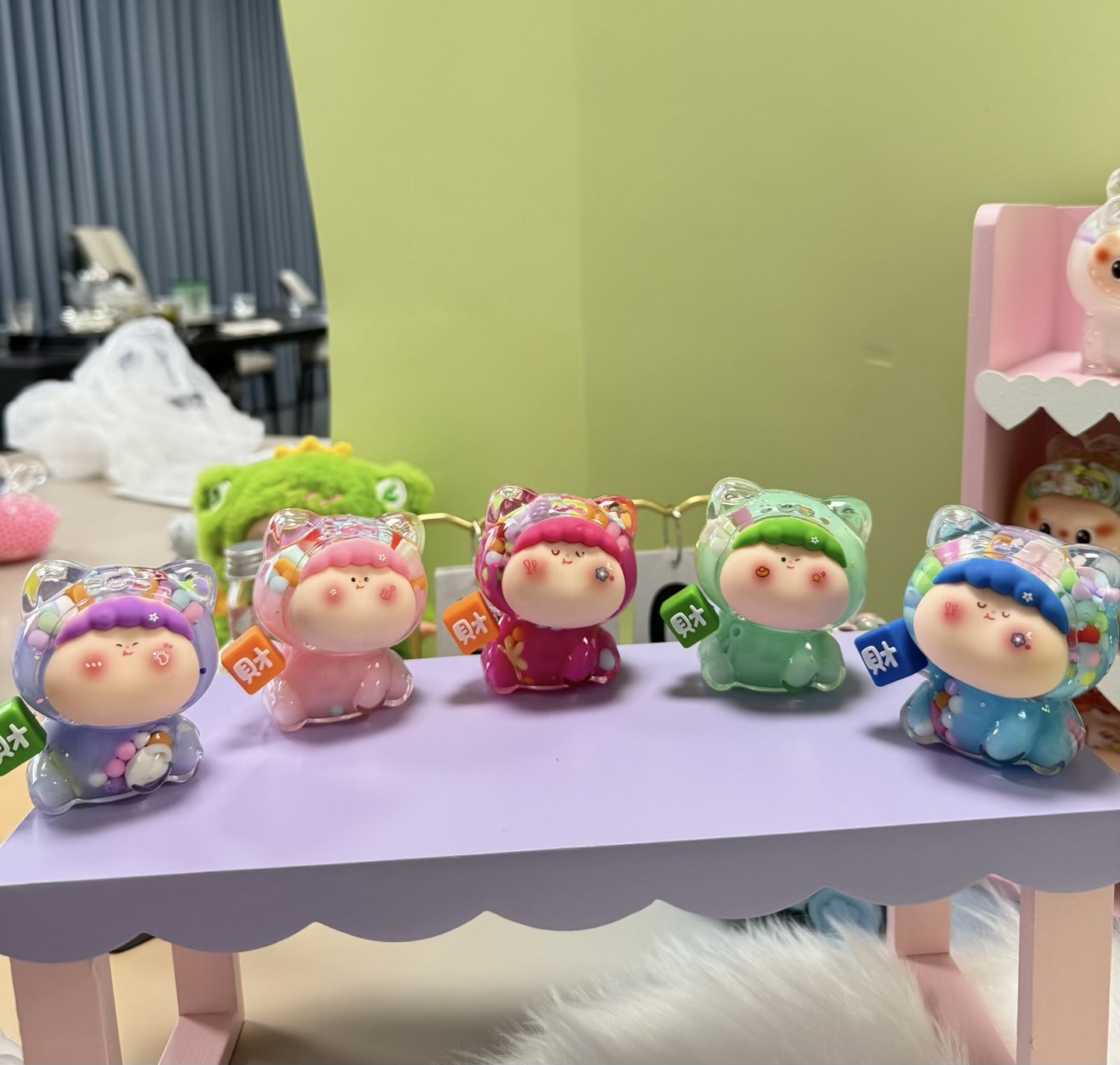 【招财猫莉丝】青春多巴胺色系网红diy 桌面摆件