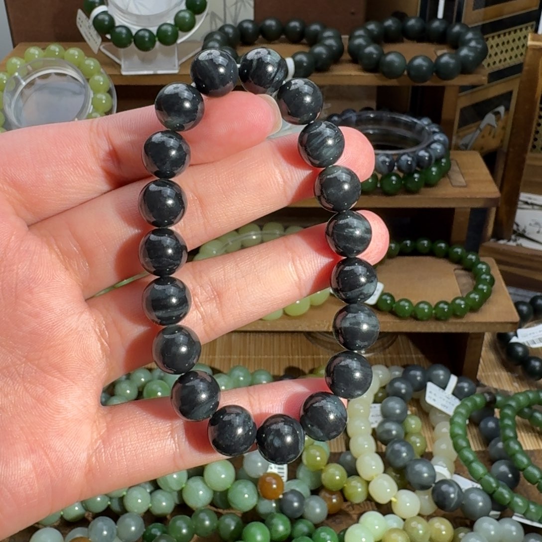 和田玉未镶嵌手链