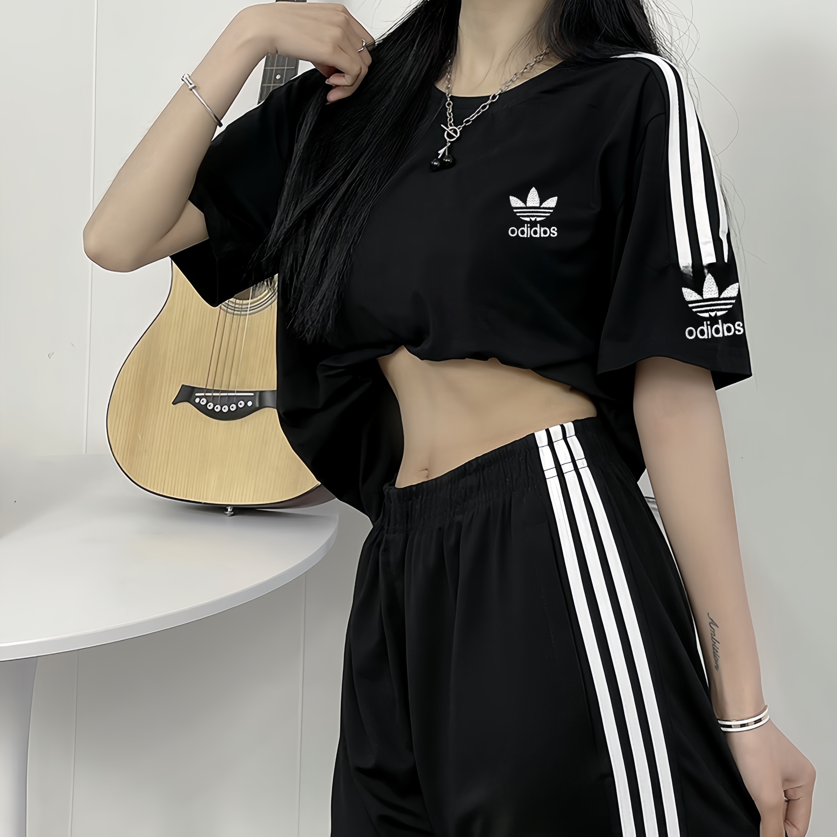 【奥莱撤柜】夏季男女同款全棉运动休闲短袖T恤轻薄透气9889