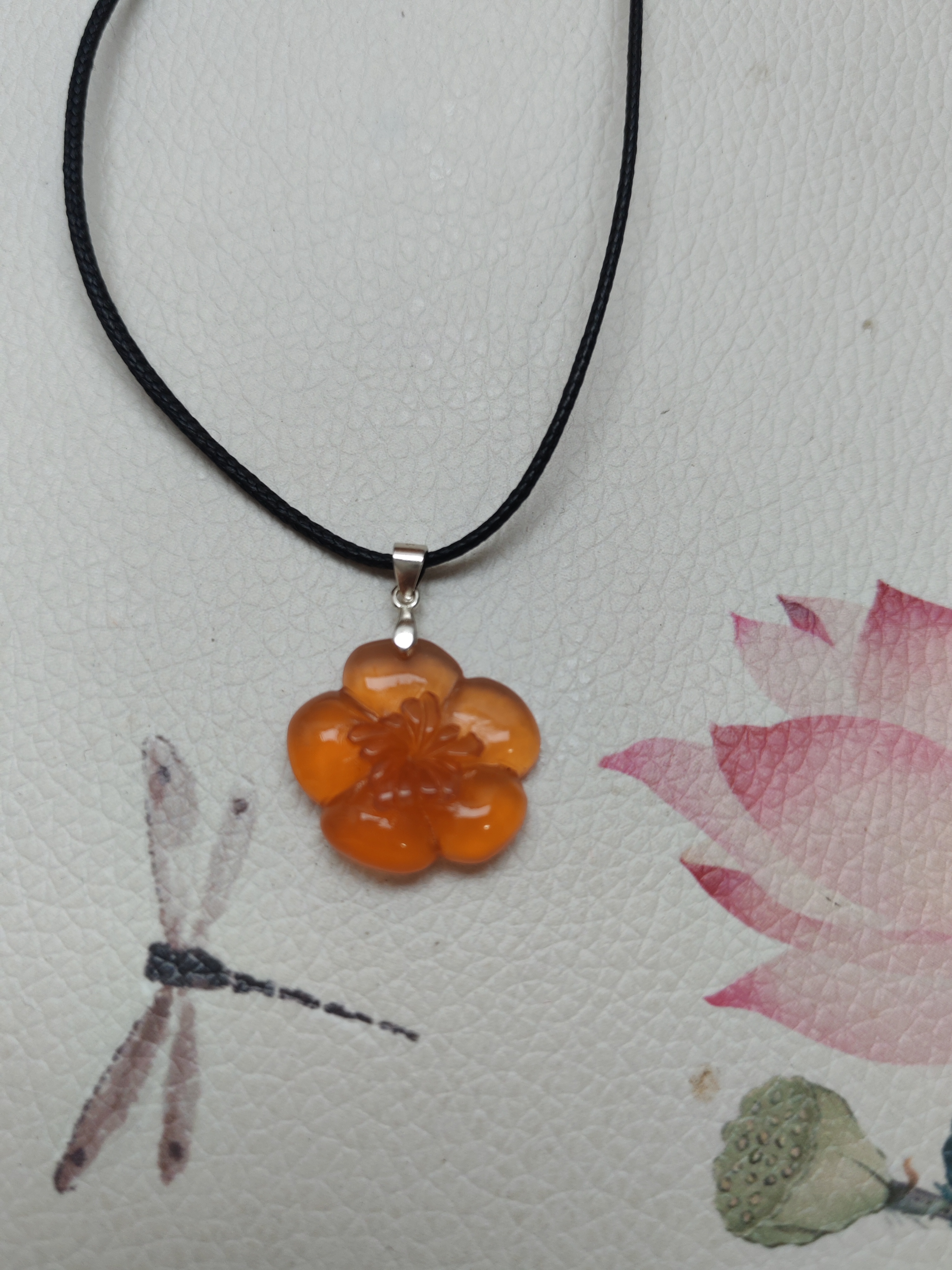 天然岫玉挂件红冰料